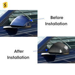 Shasha Carbon Fiber  Rearview Mirror Cover Auto Accessories New Decoration For Mustang