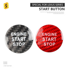 ES Car Interior Accessories Engine Start Stop Button Stickers Trim Cover For LEXUS IS ES  GS NX RX  LX RC F