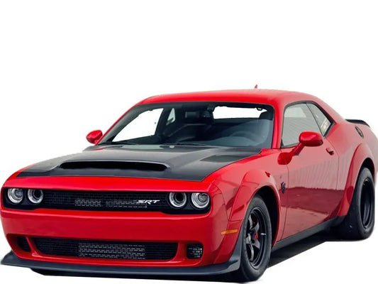 08-20 Demon style Carbon Fiber Front Bumper Hood For Dodge Challenger Hellcat