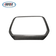 Car accessories Real Dry Carbon Fiber Dashboard Dvd Navigation Screen Frame Cover Trim For For Chevrolet Camaro 2016-2017