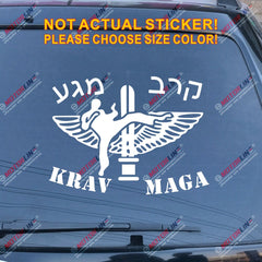 Krav Maga IDF Israel Defence Force Combat Jewish Israeli Car Decal Sticker Die cut no background