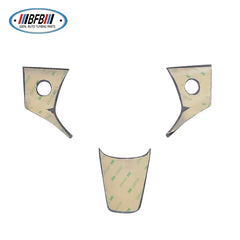 For Tesla Model 3  Forge Interior Panel 3PCS Stickers Auto Accessories Steering Wheel Mouldings Cover Trims 17-19