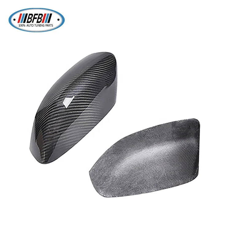 Auto Dry Carbon Mirror Cover Add on Type Rearview Mirror Cover For Maserati Quattroporte Ghibli 2014-2017
