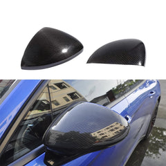 Real Dry Carbon Add On Style Rear View Mirror Cover Black For Porsche Panamera 970 2014-2016