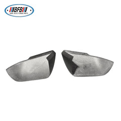 Matt Carbon Fiber Side Rearview Mirror Cover For Ford Mustang 2015+ US model with light cutout