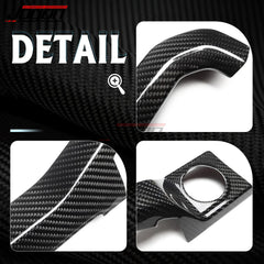 For Ford F-150 F150 Raptor Platinum 2021 2022 2023 Car Dashboard Center Console Panel Cover Kit Dry Carbon Fiber Car Accessories