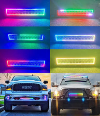 13inch Offroad Led Bar Light Truck 4wd 72w Rgb Chasing Led Light Bar 4x4