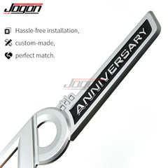 Side Rear 70th Anniversary Chrome Emblem Trunk Badge Sticker Trim For Toyota Land Cruiser LC100 LC200 LC300 LC70 LC71 LC76 FJ79