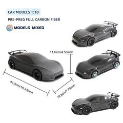 1/10 Forged Full Carbon Fiber Handmade Car Model