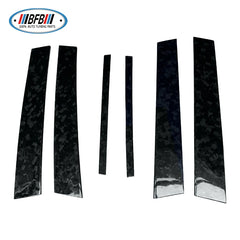 Forge Carbon Car Exterior Window Middle B-Pillars post Cover Panel Protective Trims for Infiniti Q50 2015-2020