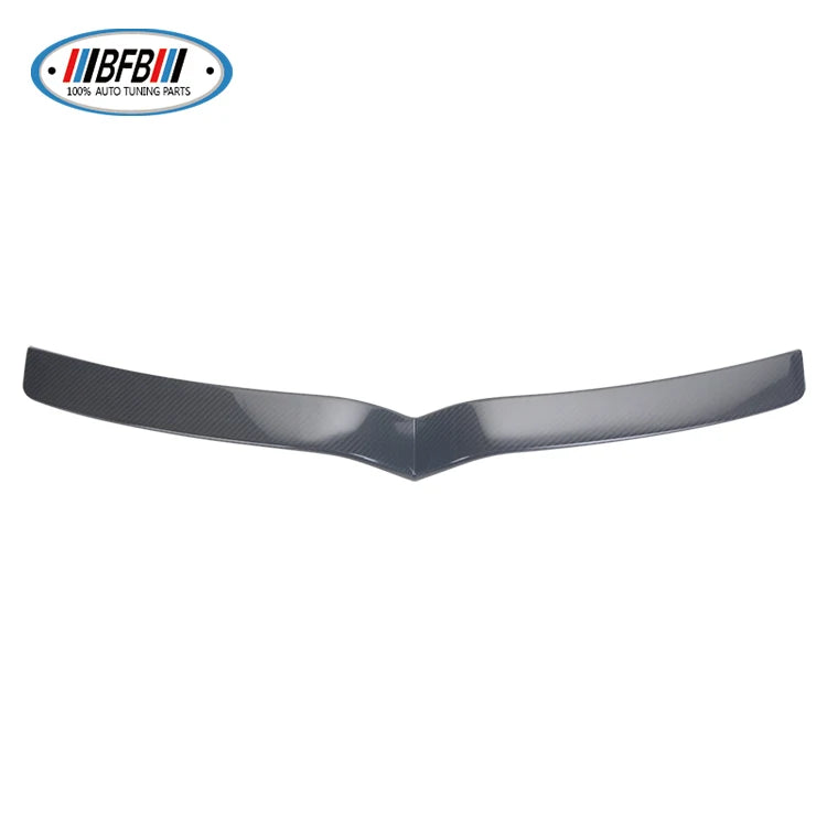 Model S Real Dry Carbon Fiber Front Grill Cover Panel Trim  Stick -on Style For Tesla Model S 2016-2018
