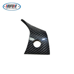 100% Real Carbon Fiber Steering Wheel Cover - For Tesla Model 3 - Glossy Titanium Disc Cover Sticker