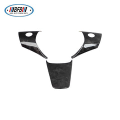 100% Real Carbon Fiber Steering Wheel Cover Sticker - For Tesla Model Y 3 - Carbon Fiber Steering Wheel Cover 3-Piece