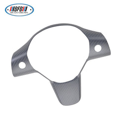 100% Real Carbon Fiber Steering Wheel Cover - For Tesla Model 3 Y - Matte Carbon Fiber One-piece Steering Wheel Cover