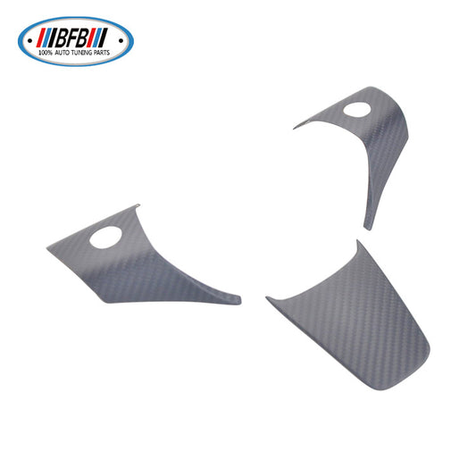 100% Real Carbon Fiber Steering Wheel Cover - For Tesla Model 3 Y - Dry Carbon Fiber Tesla Steering Wheel Cover