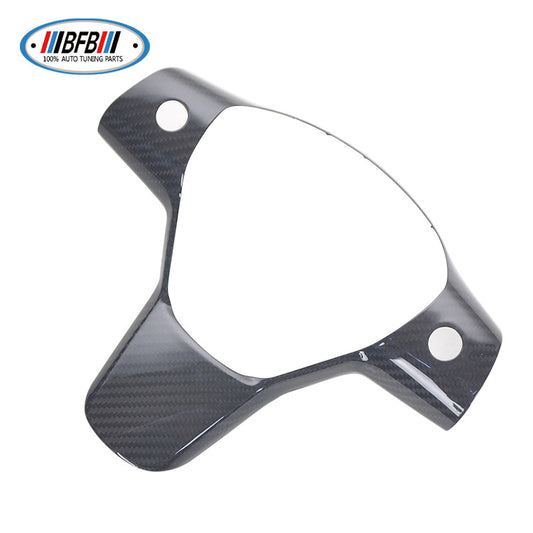 100% Real Carbon Fiber Steering Wheel Cover - For Tesla New Model Y 3 - Integrated Steering Wheel Shell Sticker