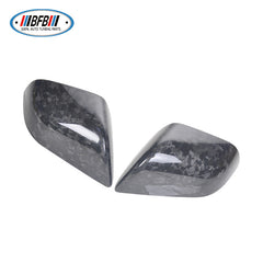 100% Real Carbon Fiber Mirror Cover - For Tesla Model 3 - Forged Marble Shell Modification Parts Decoration