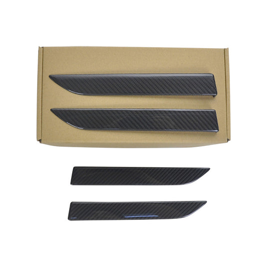 100% Real Carbon Fiber Door Handle Sticker - For Tesla Model X - Exterior Handle Cover Carbon Fiber Door Handle Sticker Modification Accessories Decoration