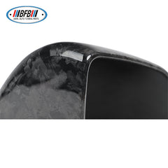 100% Real Carbon Fiber Mirror Cover for Rearview Mirror - For Tesla Model Y - Forged Marble Mirror Shell