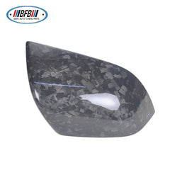 100% Real Carbon Fiber Mirror Cover - For Tesla Model 3 - Forged Marble Shell Modification Parts Decoration