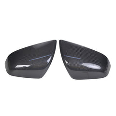 100% Real Carbon Fiber Rearview Mirror Cover - For Tesla Model X - Dry Carbon Fiber Mirror Shell Sticker