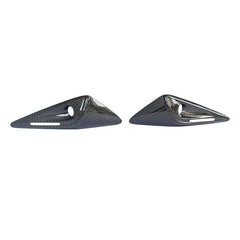 100% Real Carbon Fiber Camera Side Protection Cover - For Tesla Model X - Full Wrap Leaf Plate Carbon Fiber Wing Cover