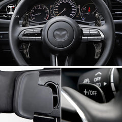 T-Carbon Car Steering Wheel Extension Paddle Shift For Mazda 3 Carbon Fiber Paddle Shifter Car Accessories