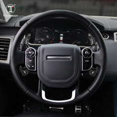 T-carbon Carbon Fiber Car Steering Wheel Shift Paddle Shifter For Land Rover Range Rover Discovery Jaguar XJ XE XFL XF