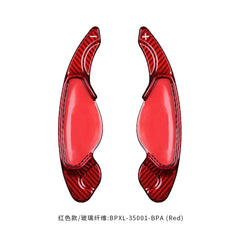 T-carbon Carbon Fiber Car Steering Wheel Shift Paddle Shifter For Land Rover Range Rover Discovery Jaguar XJ XE XFL XF