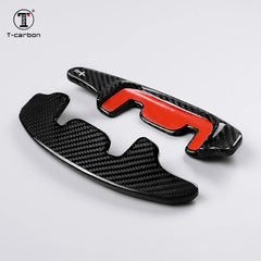 T-carbon Carbon Fiber Steering Wheel Shift Paddle Shifter Extension For Mercedes Benz AMG E53 CLS53 Paddle Shifters Car Gear Acc