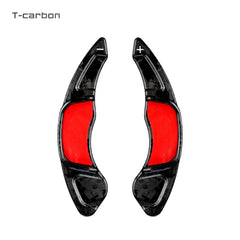 T-carbon Carbon Fiber Steering Wheel Shift Paddle Shifter For Volkswagen VW Golf MK7 MK7.5 R GTI GTD Polo 6R GTI Scirocco 15-20