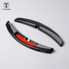T-carbon Steering Wheel Extension Paddle Shifter For Porsche Panamera 911 Cayenne 992 2021 Carbon Fiber Shift Paddle Shifters