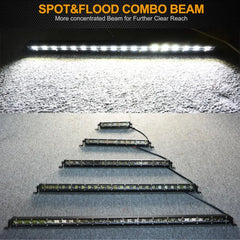 Tripcraft  13" 13inch 60W LED Work Light Bar Spot flood Beams 13in LED Light Bar For 4X4 4WD CAR Truck ATV SUV Pickup 12V 24V