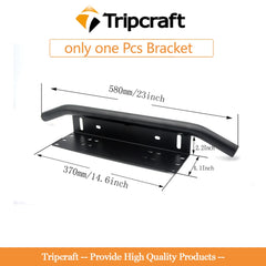 Tripcraft 23" Front Bumper Bull Bar Number Plate Holder For 4X4 Off Road SUV 4WD Auto Car LED Light Bar Fog Lights Mount Bracket