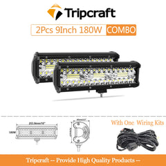 Tripcraft 3 Rows LED Bar 4 - 28 Inch LED Light Bar LED Work Light for Car Tractor Boat OffRoad 4x4 led spotlights for vehicles