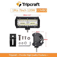 Tripcraft 3-row Led Light Bar 4x4 Offroad Combo Beam For Cars Off road SUV ATV Tractor Boat Trucks Excavator 12V 24V Work Lights