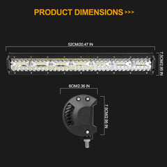 Tripcraft 3Rows LED Bar 28“28inch LED Light Bar LED Work Light 600w combo for Car Tractor Boat OffRoad 4x4 Truck SUV ATV 12V 24V