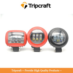 Tripcraft 5in 30W LED Work Lights Headlights 5inch For Polaris ATV UTV Offroad 4x4 SUV Pickup Truck Front Fog Light Driving Lamp