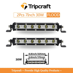 Tripcraft 7-38inch Single Row super Slim LED Light bar LED Work Light Bar 90W 120W 150W 180W 12V 24V For Offroad Car Bus Boat