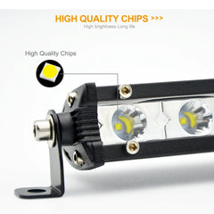 Tripcraft 7-38inch Single Row super Slim LED Light bar LED Work Light Bar 90W 120W 150W 180W 12V 24V For Offroad Car Bus Boat
