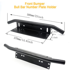 Tripcraft LED Light Bar with 23" Front Bumper Bull Bar Number Plate Holder For 4X4 OffRoad SUV 4WD Auto Car Fog work Light Mount