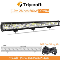 Tripcraft LED Panel LED Bar 4-28 Inch LED Light Barrre LED Work Light Combo Beam for Car Tractor Boat OffRoad 4x4 Truck SUV ATV