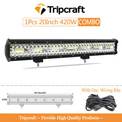 Tripcraft LED Panel LED Bar 4-28 Inch LED Light Barrre LED Work Light Combo Beam for Car Tractor Boat OffRoad 4x4 Truck SUV ATV