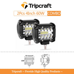 Tripcraft LED Panel LED Bar 4-28 Inch LED Light Barrre LED Work Light Combo Beam for Car Tractor Boat OffRoad 4x4 Truck SUV ATV