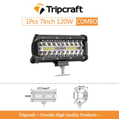 Tripcraft LED Panel LED Bar 4-28 Inch LED Light Barrre LED Work Light Combo Beam for Car Tractor Boat OffRoad 4x4 Truck SUV ATV