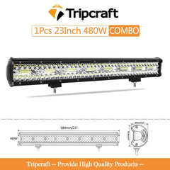 Tripcraft LED Panel LED Bar 4-28 Inch LED Light Barrre LED Work Light Combo Beam for Car Tractor Boat OffRoad 4x4 Truck SUV ATV