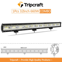 Tripcraft LED Panel LED Bar 4-28 Inch LED Light Barrre LED Work Light Combo Beam for Car Tractor Boat OffRoad 4x4 Truck SUV ATV