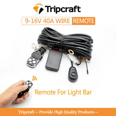 Tripcraft Tri Row LED Light Bar 4 20Inch Remote Wire kit 60W 420W for Car Tractor Boat OffRoad 4x4 Truck SUV ATV Driving 12V 24V