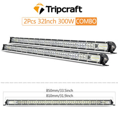 Tripcraft Ultra Slim 32inch 300W LED Light Bar For Tractor 4X4 UAZ Offroad 4WD ATV Truck Car Extra Combo LED Work light Bar