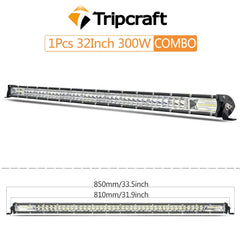 Tripcraft Ultra Slim 32inch 300W LED Light Bar For Tractor 4X4 UAZ Offroad 4WD ATV Truck Car Extra Combo LED Work light Bar